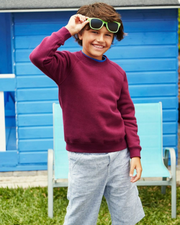 Детский реглан Fruit Of The Loom Kids Classic Raglan Sweat